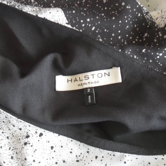 Halston Heritage Asymmetrical Striped Dress - Picture 6 of 6